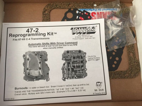 TransGo C4 Reprogramming Kit 47-2 1967 - 1969  Ford Automatic transmission