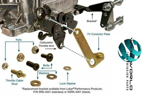 TV Cable Corrector Kit, for 200, 200-4R, 200C, 4L60, AOD, Sonnax Transmission