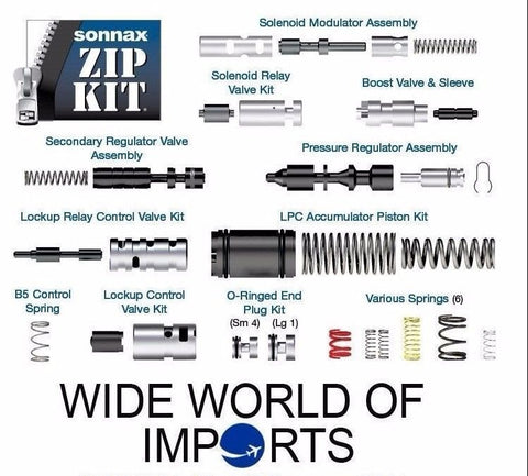 AW55-50SN, AW55-51SN, AF23/33 & RE5F22A Sonnax Zip Kit Automatic Transmission