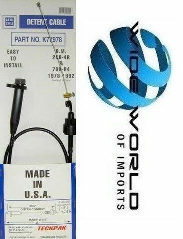 TH700R4 TH200-4R Transmission  OE Style Kickdown Detent Cable K77978